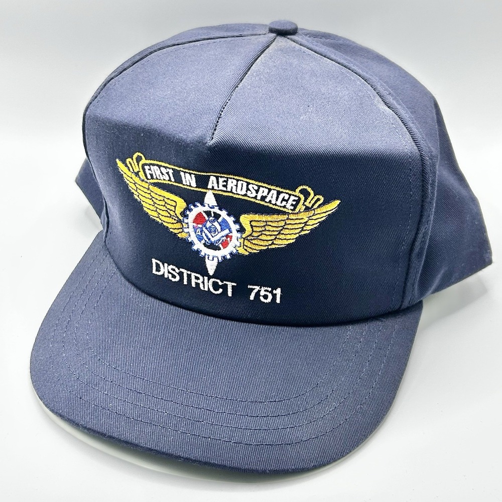 First in Aerospace District 751 Trucker Hat Cap Snapback‎ Adjustable Made in USA